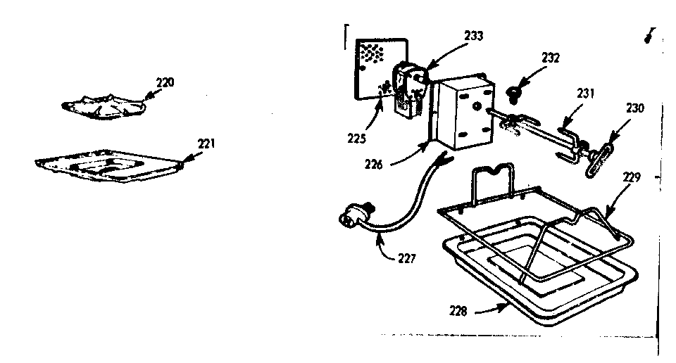 Kenmore 1037466650 fifth burner and oven rotisserie diagram