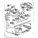 Kenmore 1037506695 burner section diagram