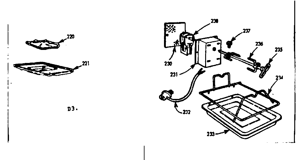 Kenmore 1037685014 fifth burner and oven rotisserie diagram