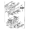 Kenmore 1037686605 backguard and maintop diagram
