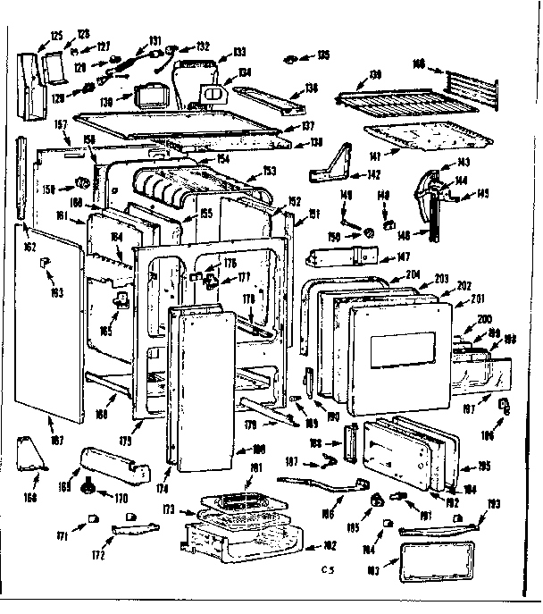 Kenmore 1037686690 body section diagram
