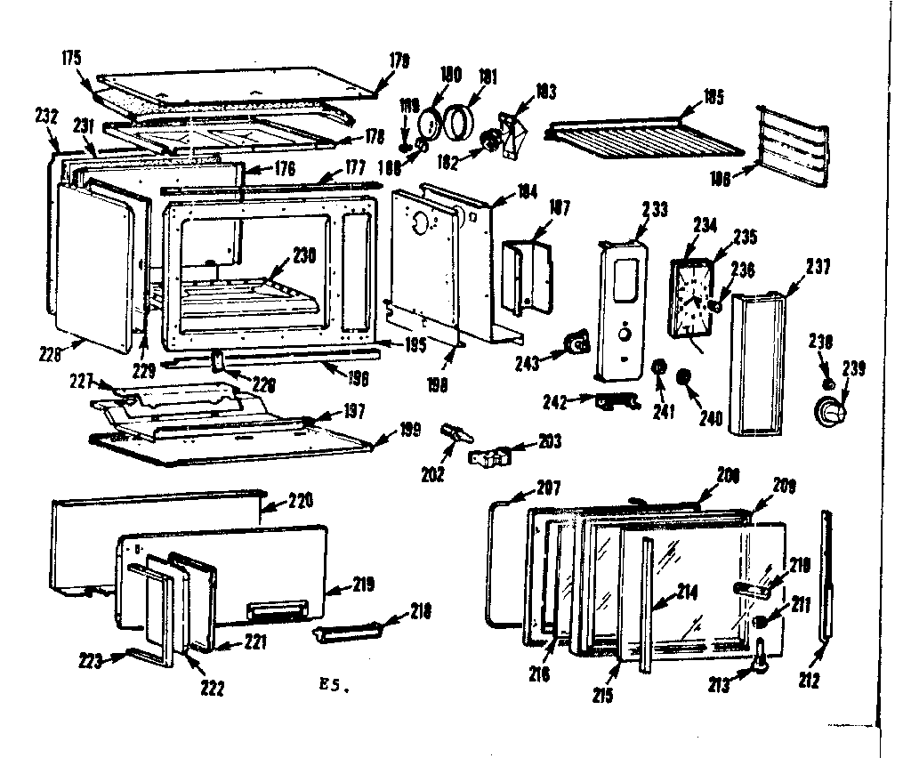 Kenmore 1037765900 eye level oven diagram