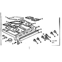 Kenmore 1037786605 main top section diagram