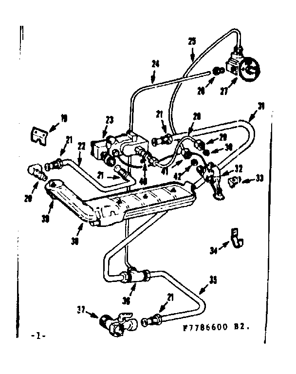 Kenmore 1037786600 eye level oven burner diagram