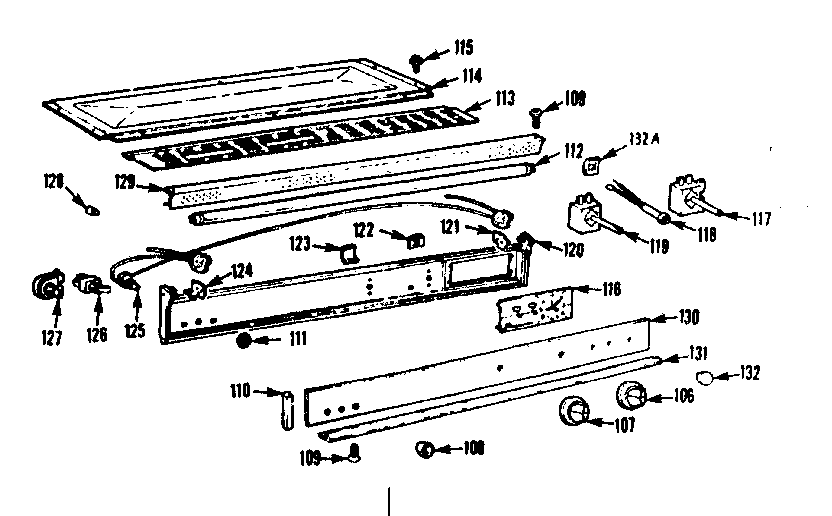 Kenmore 1037985404 control section diagram
