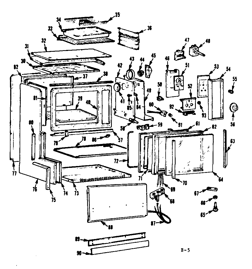 Kenmore 1039016646 body section diagram