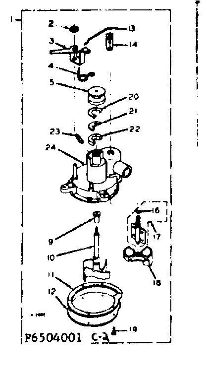 Kenmore 1106504001 pump assembly diagram
