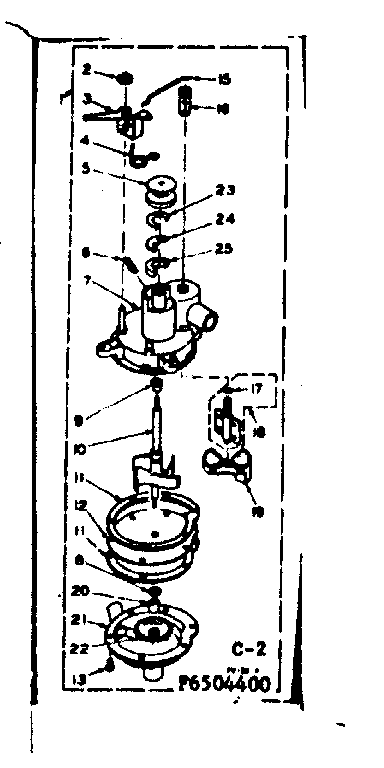 Kenmore 1106504450 pump assembly diagram