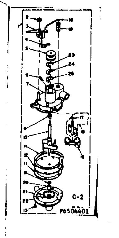 Kenmore 1106504401 pump assembly diagram