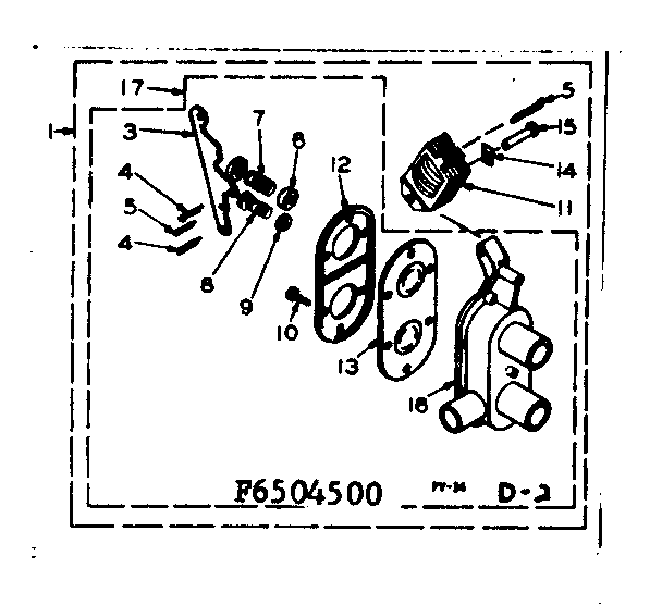 Kenmore 1106505550 two way valve assembly diagram
