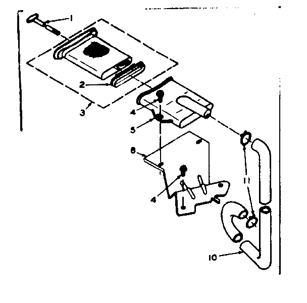 Kenmore 1106505550 filter assembly diagram