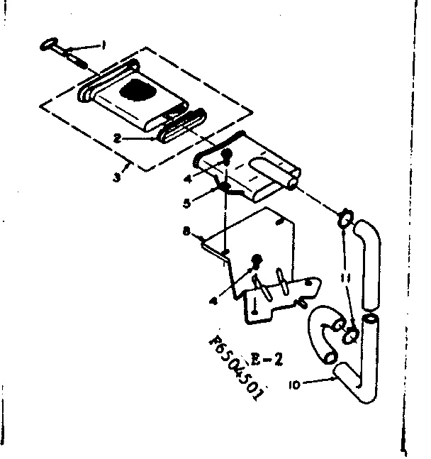 Kenmore 1106505501 filter assembly diagram