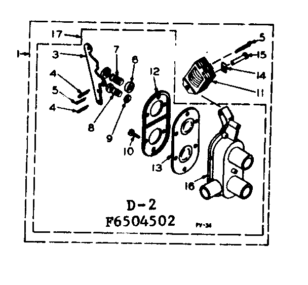 Kenmore 1106505552 two way valve assembly diagram
