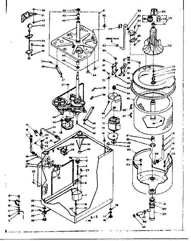 Kenmore 1106504800 machine sub-assembly diagram