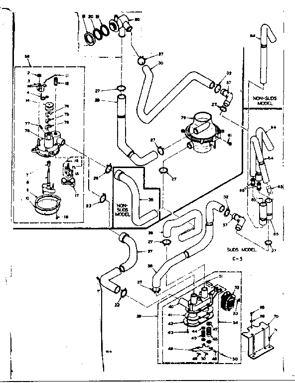 Kenmore 1106504802 water system diagram