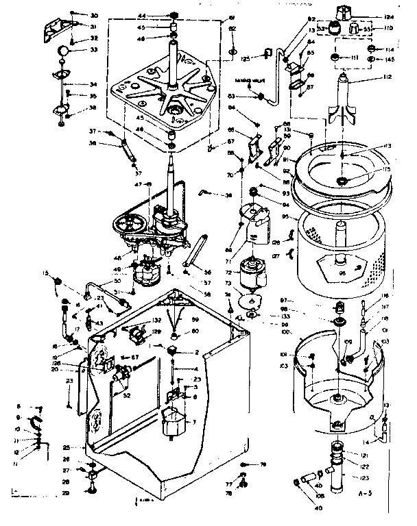 Kenmore 1106504956 machine sub-assembly diagram
