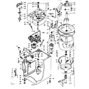 Kenmore 1106505906 machine sub-assembly diagram