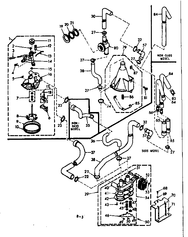 Kenmore 1106504956 water system diagram
