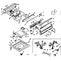 Kenmore 1106505906 top and console assembly diagram