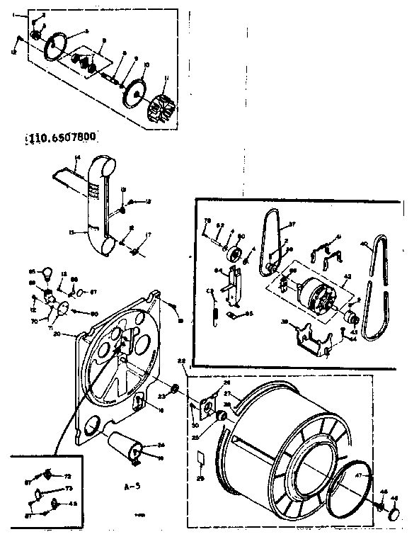 Kenmore 1106507800 bulkhead assembly diagram