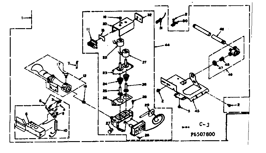 Kenmore 1106507800 burner assembly diagram