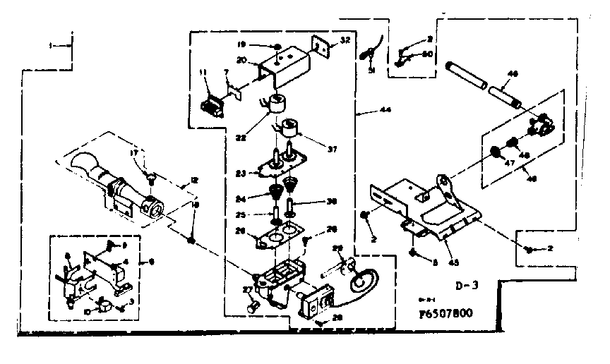 Kenmore 1106507800 burner assembly diagram