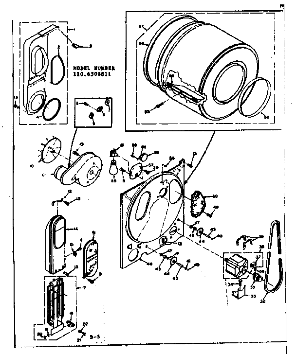 Kenmore 1106508811 bulkhead assembly diagram