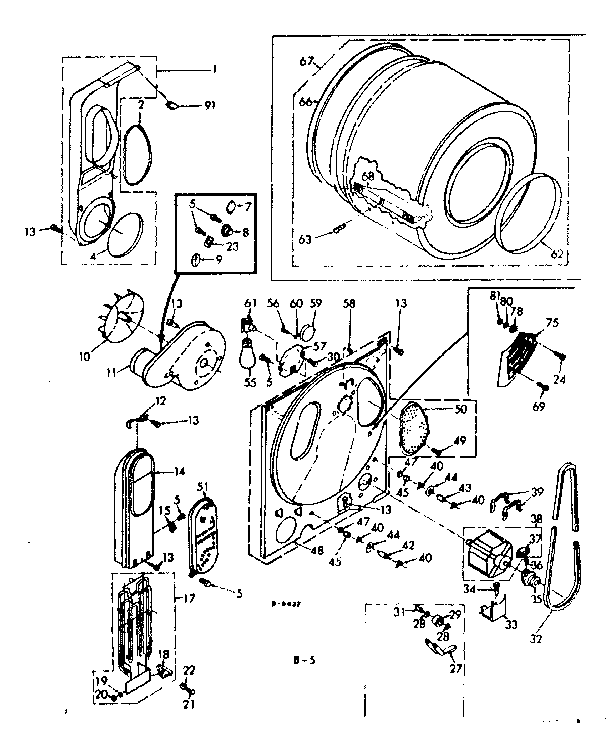Kenmore 1106508922 bulkhead assembly diagram