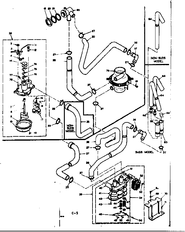Kenmore 1106515750 water system diagram
