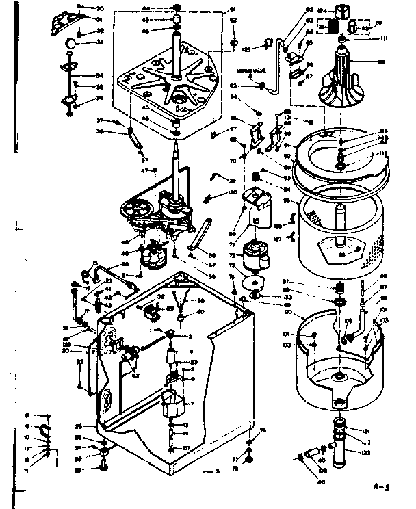 Kenmore 1106514710 machine sub-assembly diagram