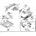 Kenmore 1106514710 top and console diagram
