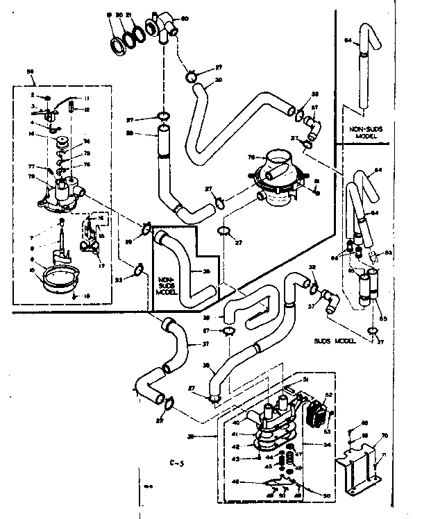 Kenmore 1106514710 water system diagram