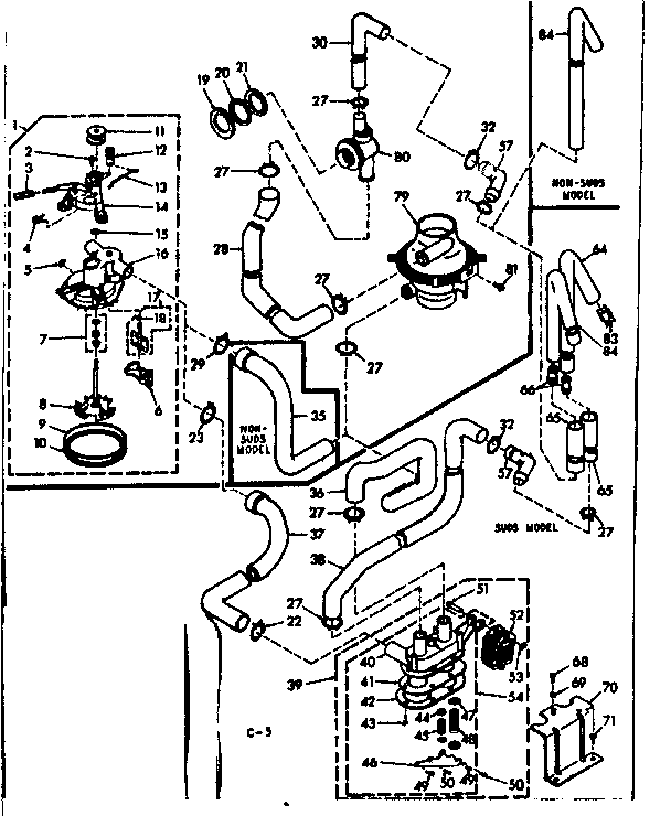 Kenmore 1106514713 water system diagram