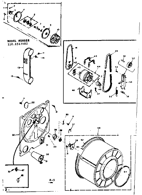 Kenmore 1106517402 bulkhead assembly diagram