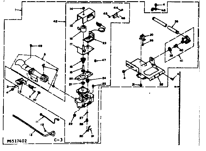 Kenmore 1106517402 burner assembly diagram