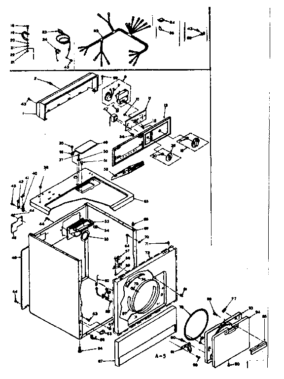 Kenmore 1106517500 machine sub-assembly diagram