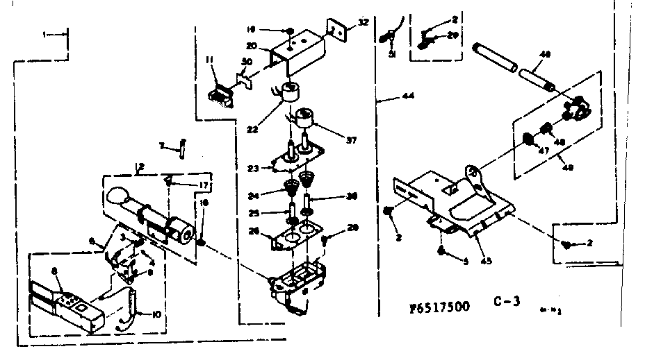 Kenmore 1106517500 burner assembly diagram