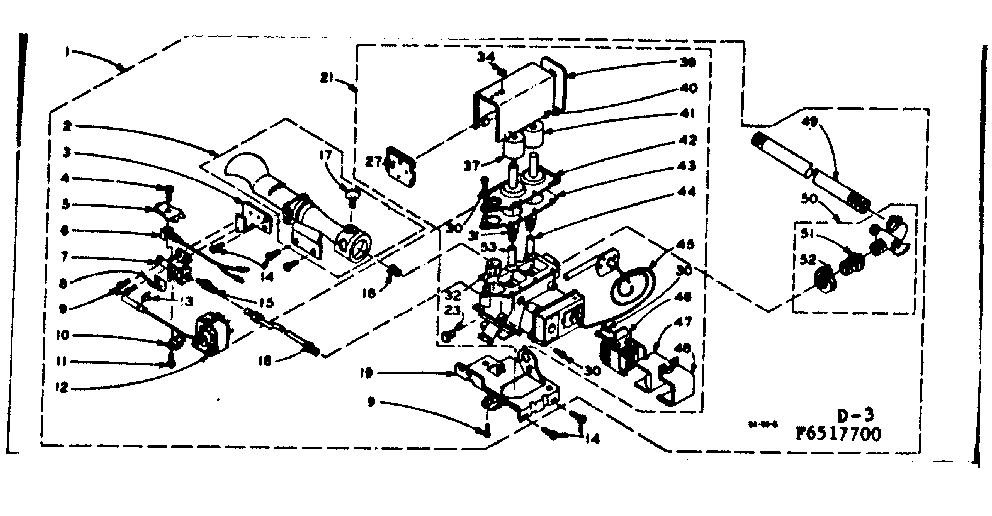 Kenmore 1106517700 burner assembly diagram