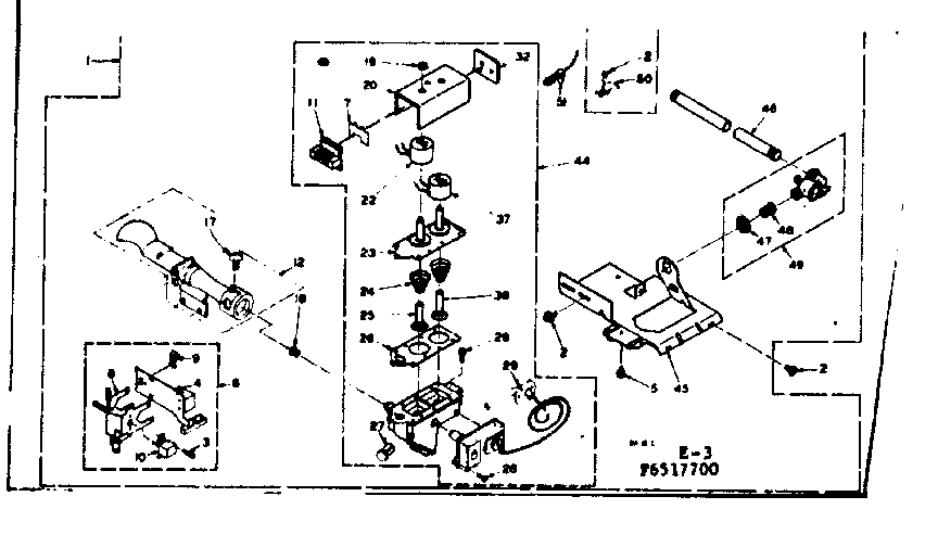 Kenmore 1106517700 burner assembly diagram