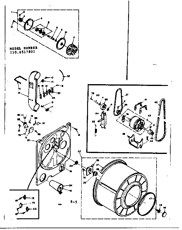 Kenmore 1106517801 bulkhead assembly diagram