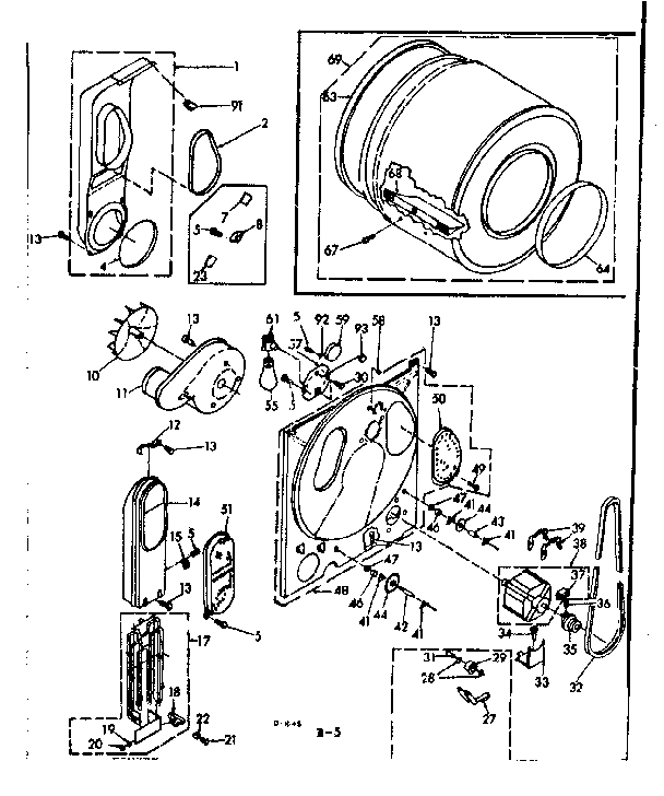 Kenmore 1106518740 bulkhead assembly diagram