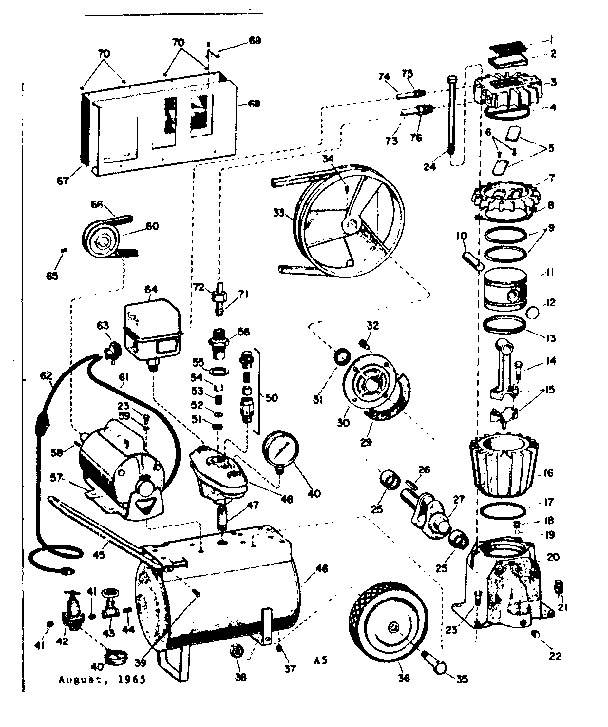 Craftsman 106153470 replacement parts diagram