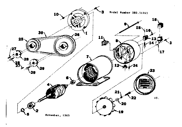 Craftsman 58031243 stator assembly diagram
