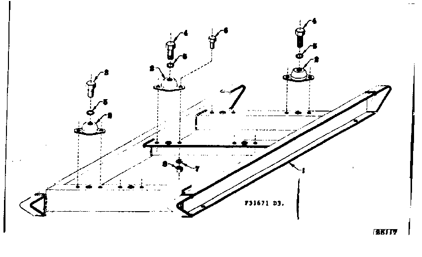 Craftsman 58031671 mounting base diagram