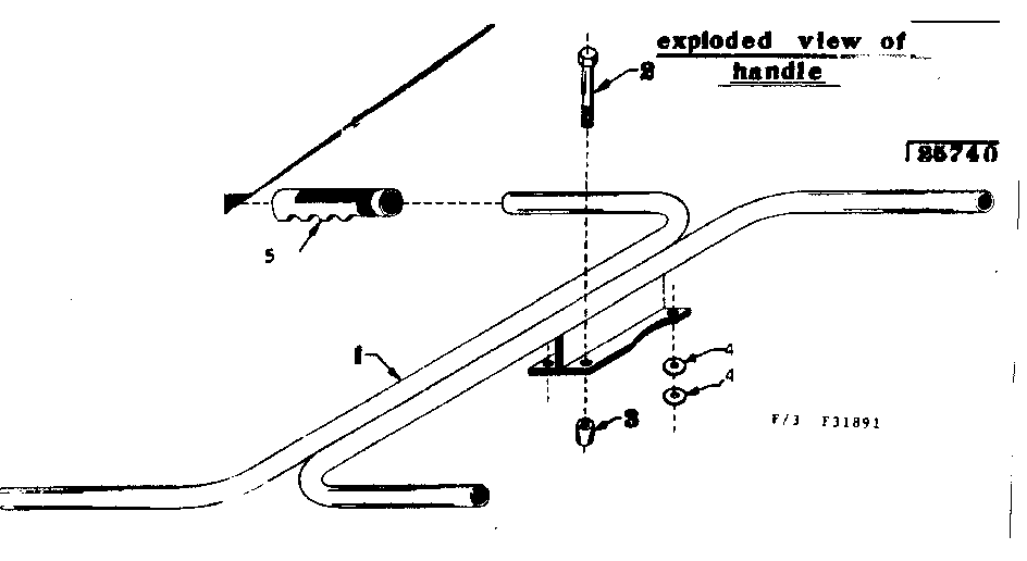 Craftsman 58031891 handle diagram