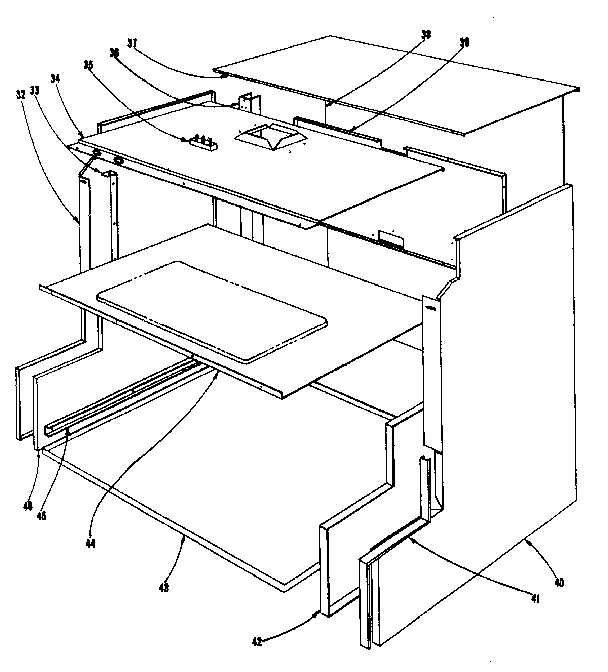 Kenmore 101903610 main structure section diagram