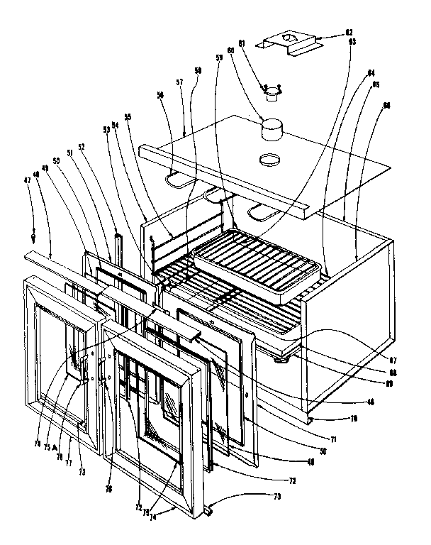 Kenmore 101903610 oven section diagram