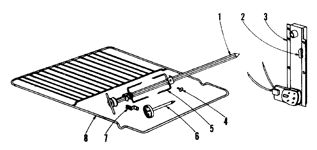 Kenmore 101913635 rotisserie diagram