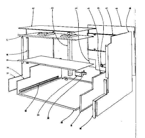 Kenmore 101906610 main structure diagram