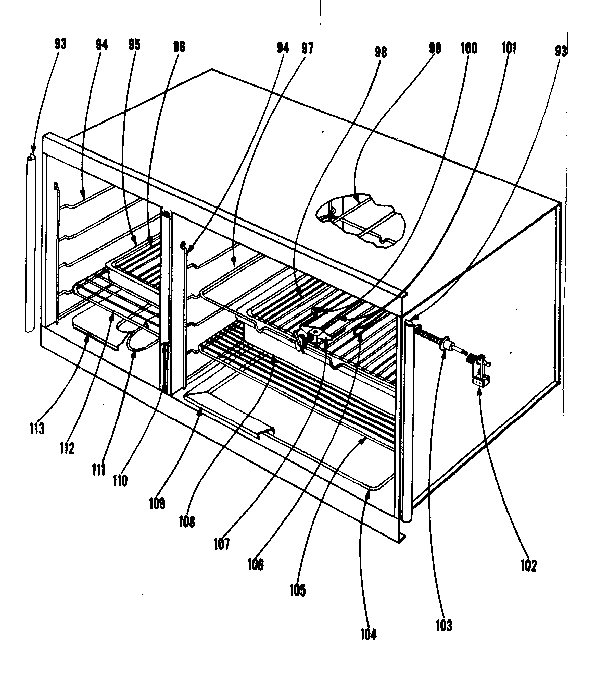 Kenmore 101906610 oven assembly diagram